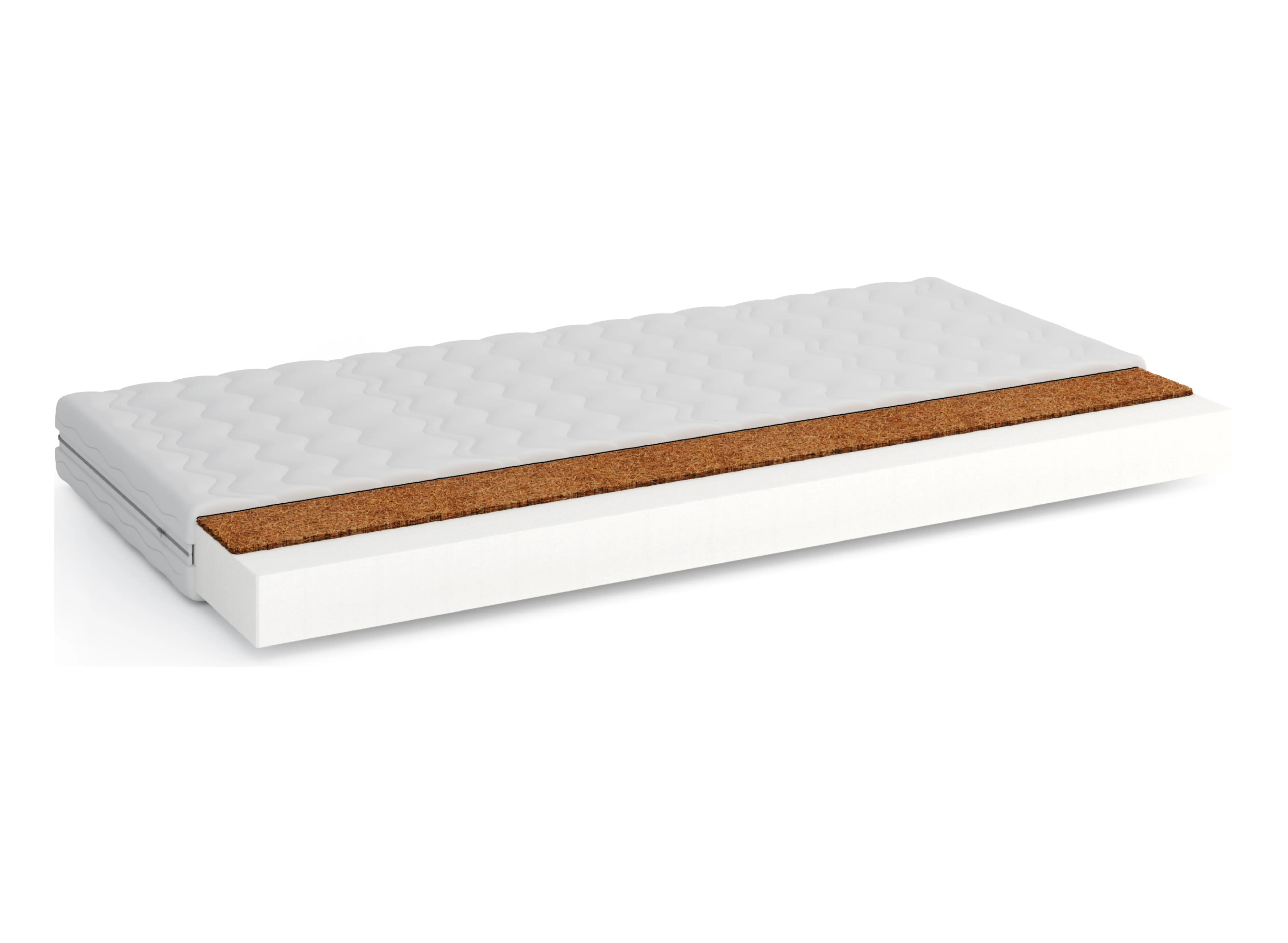 KOKOS 90x190 medelhård 11 cm kokos-skum madrass Lano Möbler