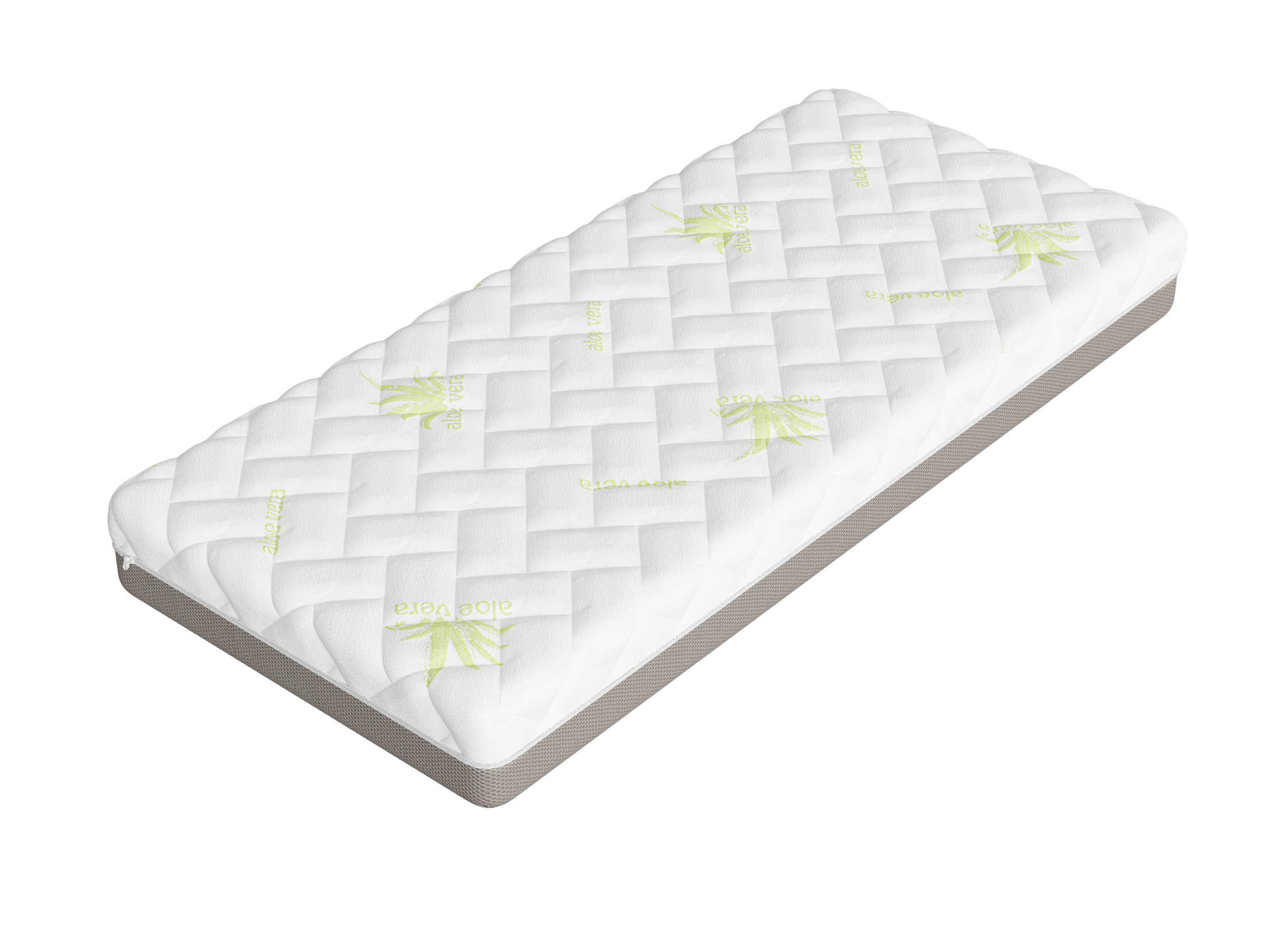 FITTED 80x180 średnio twardy 13 cm aloesowy z pianką visco materac  Lano Meble