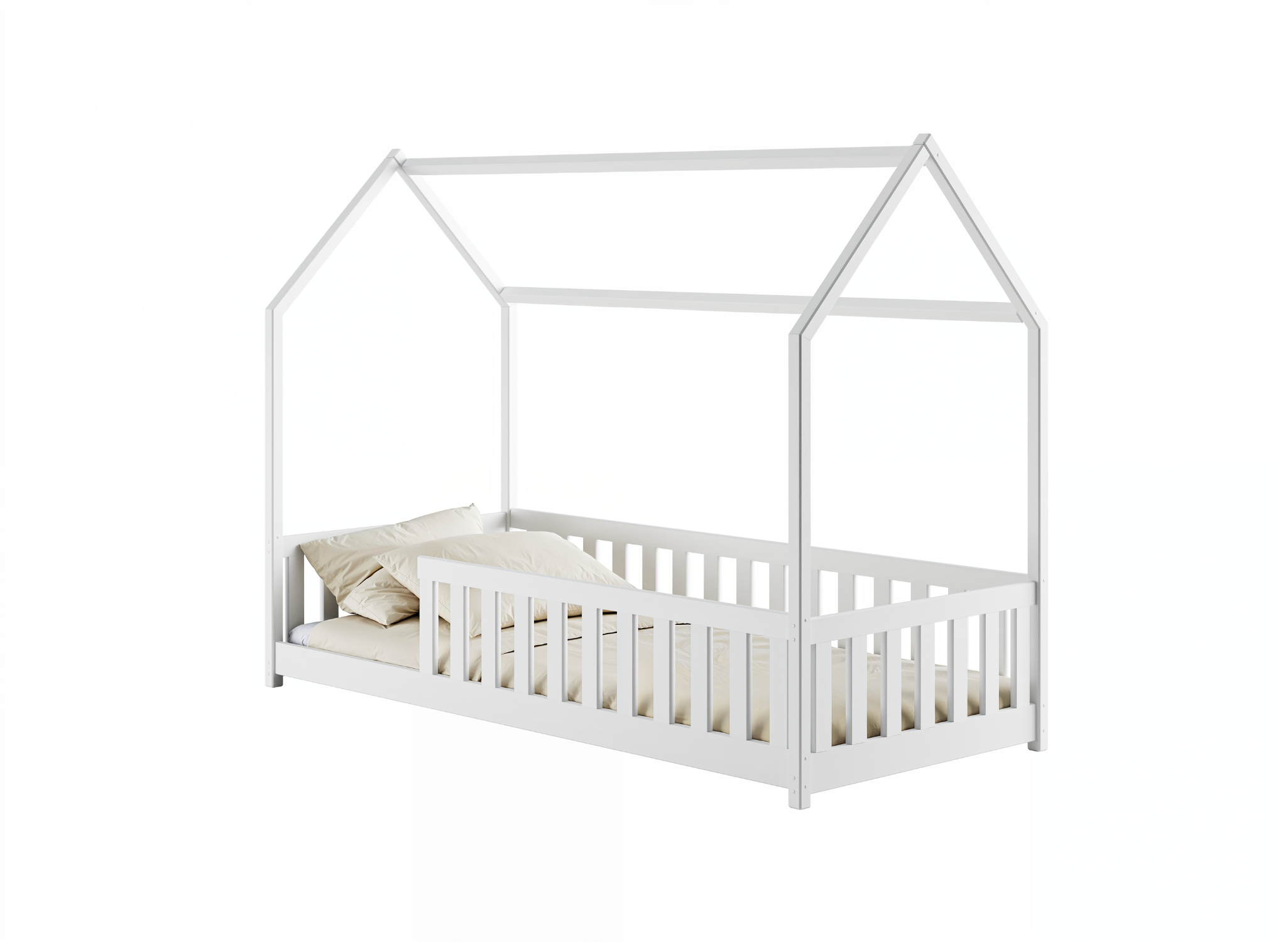 NOAH 80x180 vit Barnsäng Husbed Lano Möbler