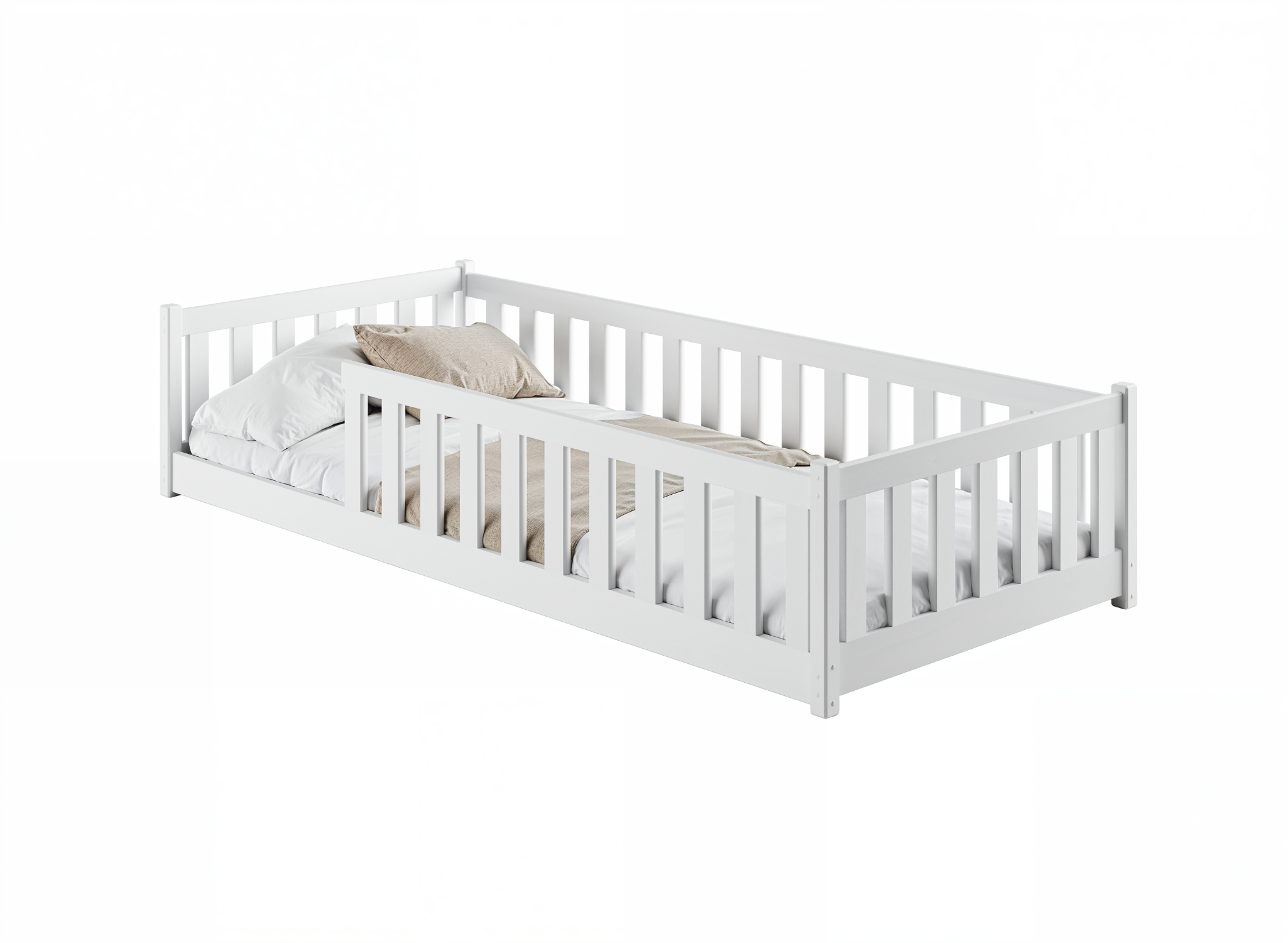 BELLA 80x180 vit enkelsäng för barn Lano Möbler